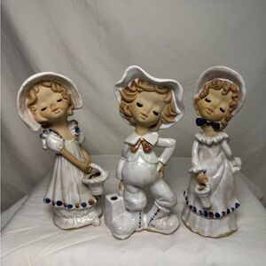 Charming Ceramic Figurines Trio